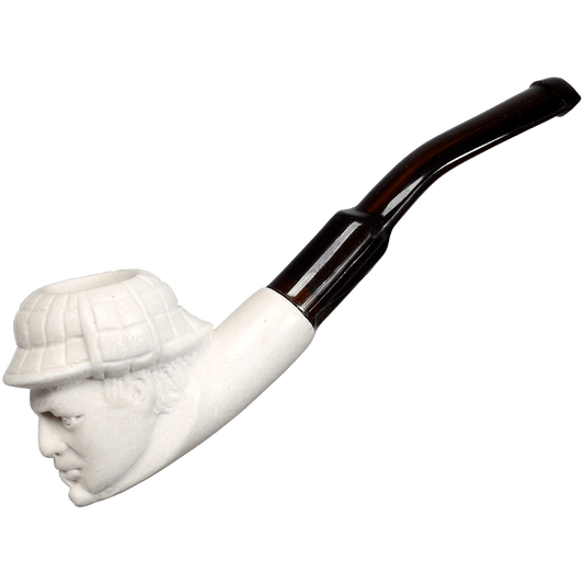 Pipes Mini Meerschaum Sherlock Holmes Design In Bubble Bag