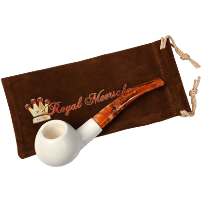 Royal Meerschaum Pipes Regular Apple Smooth Bent