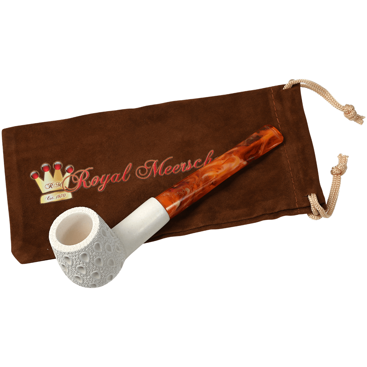 Royal Meerschaum Pipes Regular Billiard Lattice Stright Design