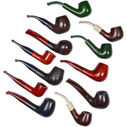 Pipes Premium German Briar Assortment 12 Ct. Box