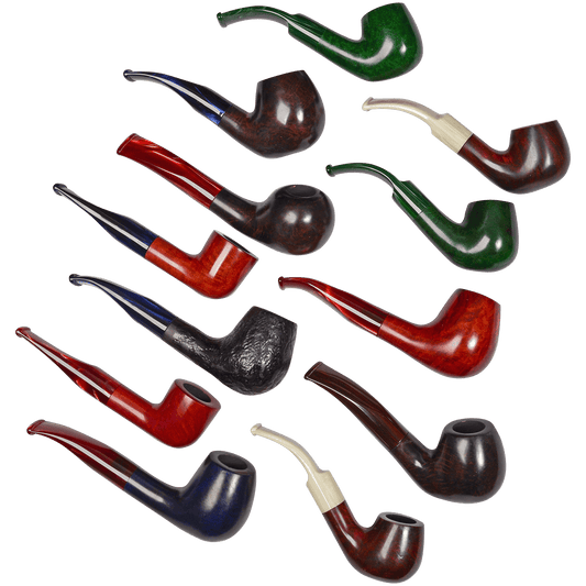 Pipes Premium German Briar Assortment 12 Ct. Box