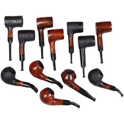 Pipes Premium Italian Briar Assortment 12 Ct. Box