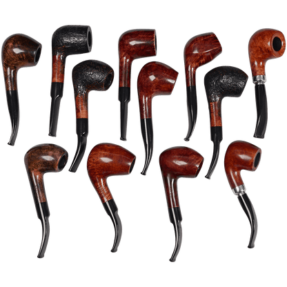 Pipes Premium Italian Briar Assortment Large 12 Ct. Box