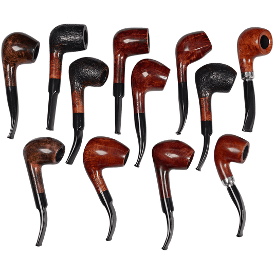 Pipes Premium Italian Briar Assortment Large 12 Ct. Box