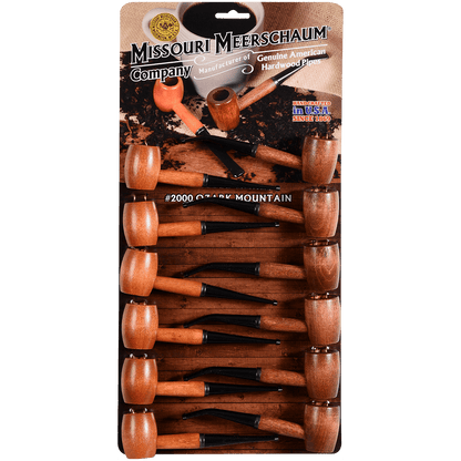 Pipes Miss. Meerschaum Wood 2000 Ozark Mountain 12 Ct. Card