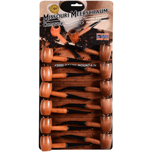 Pipes Miss. Meerschaum Wood 2000 Ozark Mountain 12 Ct. Card