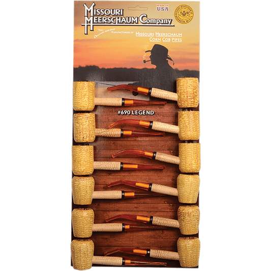 Pipes Miss. Meerschaum Corn Cob 690 Legend 12 Ct. Card