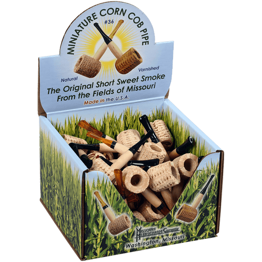 Pipes Miss. Meerschaum Corn Cob 36N Miniature 36 Ct. Box