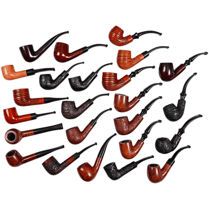 Pipes H.I.S Italian Assortment Bent & Straight 5" - 6" 24 Ct.