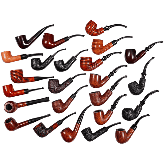 Pipes H.I.S Italian Assortment Bent & Straight 5" - 6" 24 Ct.