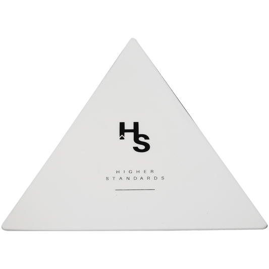 Mat Higher Standards 6" Triangle Dab Mat White