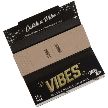**VIBES PAPERS WITH FILTERS KING SIZE SLIM ULTRA THIN (BLK) 24 BOOKLETS PER BOX