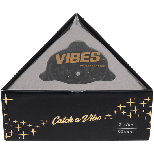 Vibes X Aerospaced - Aluminum 4Pc Grinder - 2.5" (63Mm) - Black