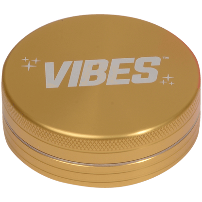 Vibes X Aerospaced - Aluminum 2Pc Grinder - 2.5" (63Mm) - Gold