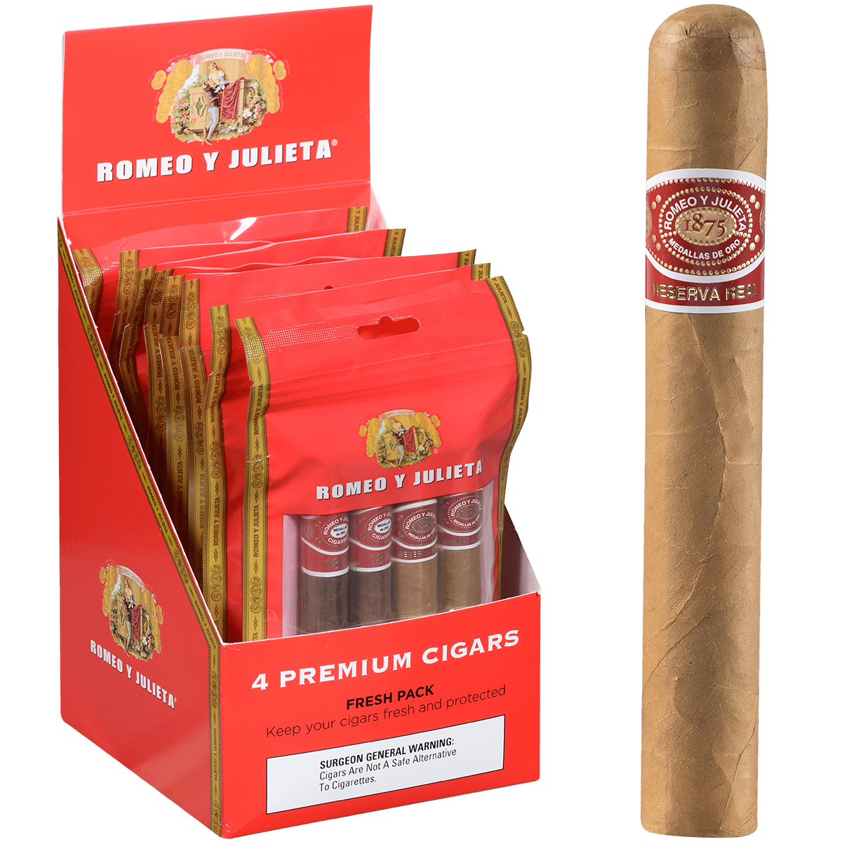 Romeo Y Julieta 1875 Toro Fresh Pack 8/4 Ct. Display