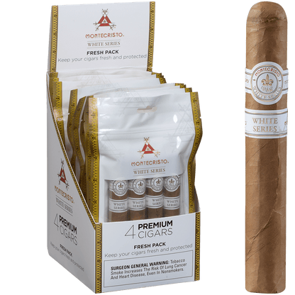 Montecristo White Toro Fresh Packs 8/4 Display