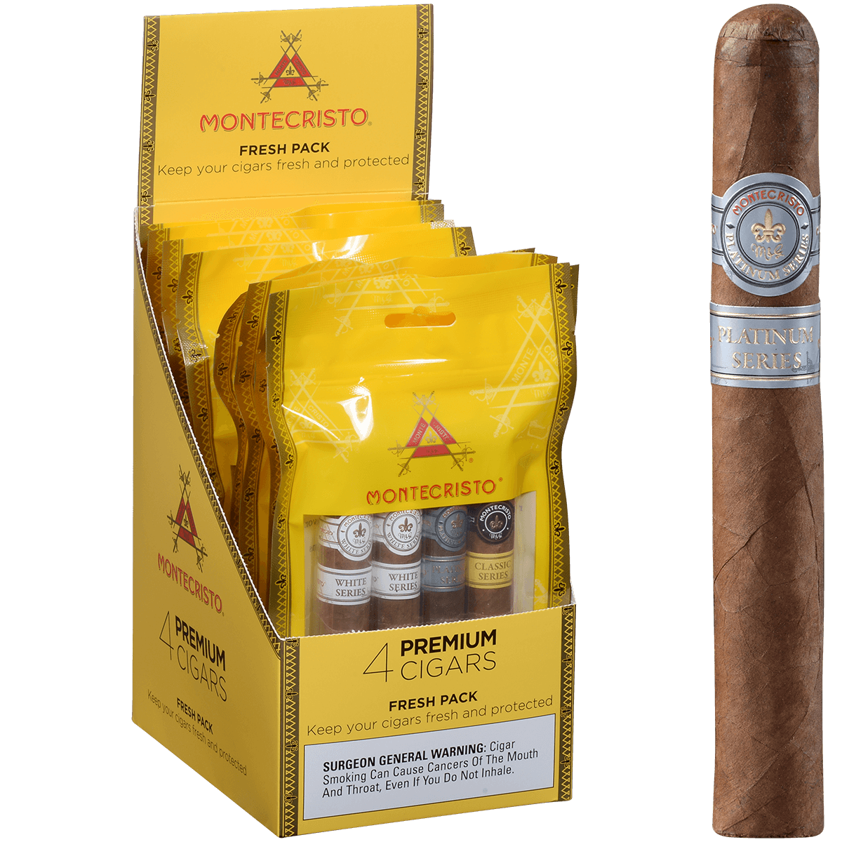 Montecristo Core Toro Fresh Packs 8/4 Display