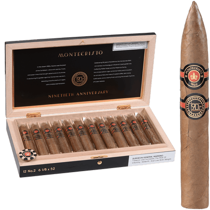 Limited Edition Montecristo 90Th Anniversary No. 2 12 Ct. Box