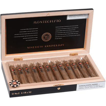 Limited Edition Montecristo 90Th Anniversary No. 2 12 Ct. Box