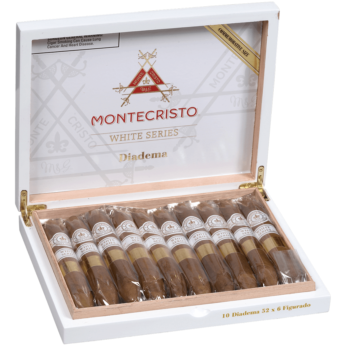 Montecristo White Figurado 10 Ct. Box 6.00X52