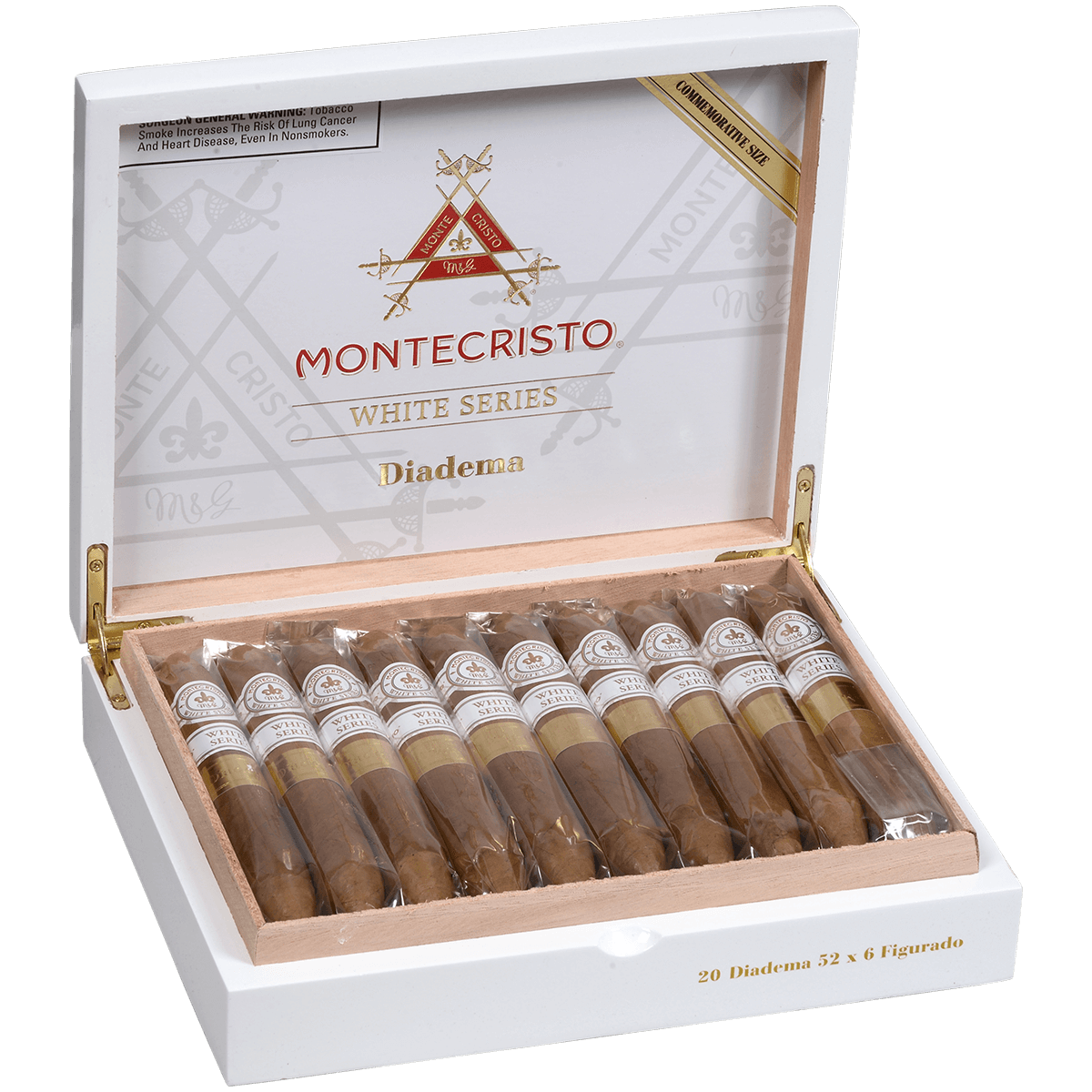 Montecristo White Figurado 20 Ct. Box 6.00X52
