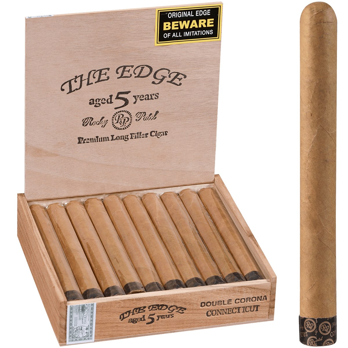 Rocky Patel The Edge Connecticut Double Corona 20 Ct. Box 7.50X53