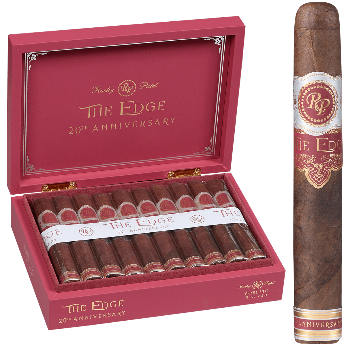 Rocky Patel The Edge 20Th Anniversary Robusto 20 Ct. Box 5.50X50