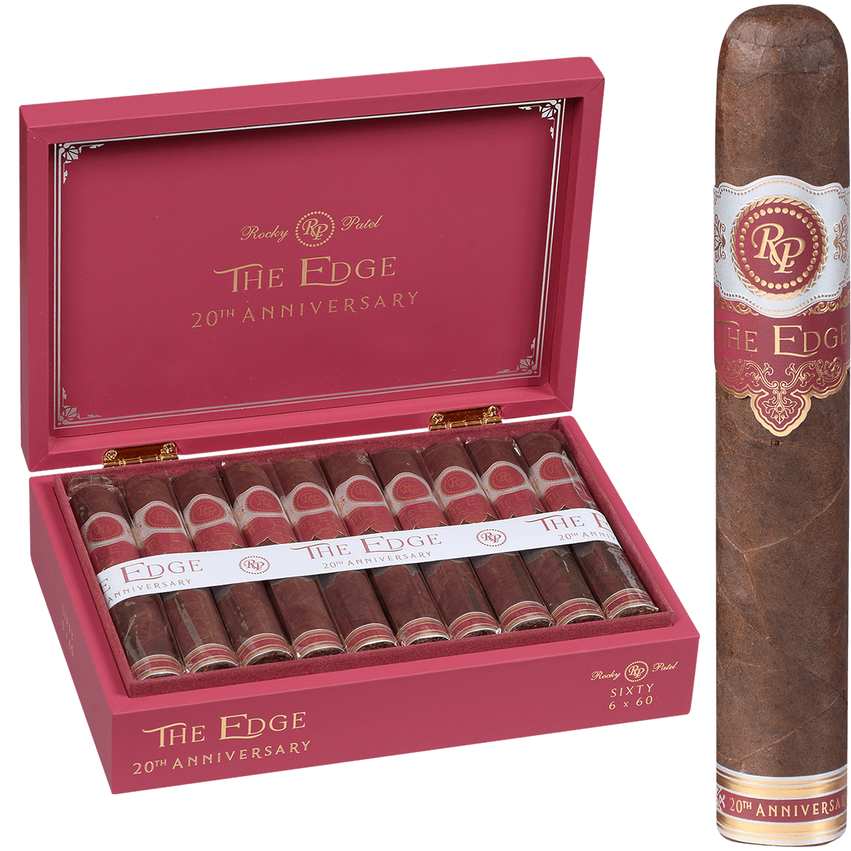 Rocky Patel The Edge 20Th Anniversary Sixty 20 Ct. Box 6.00X60