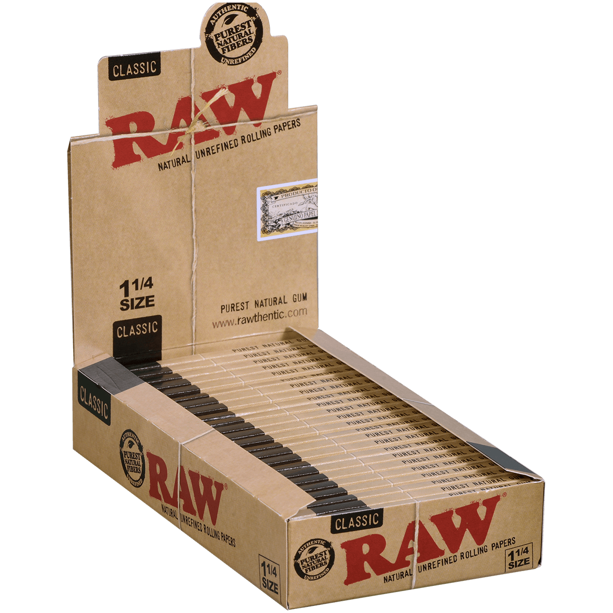 Papers Raw Classic 1 1/4" 24/50 Ct. Box