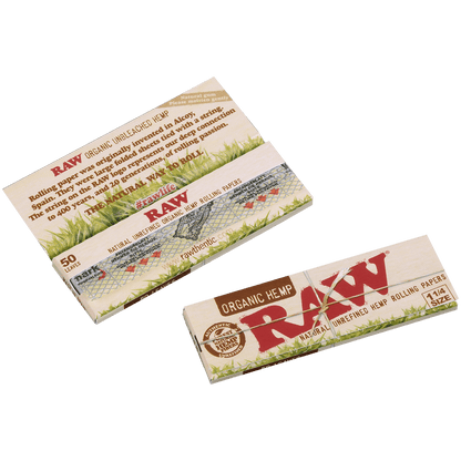 Papers Raw Organic Hemp 1 1/4" 24/50 Ct. Box