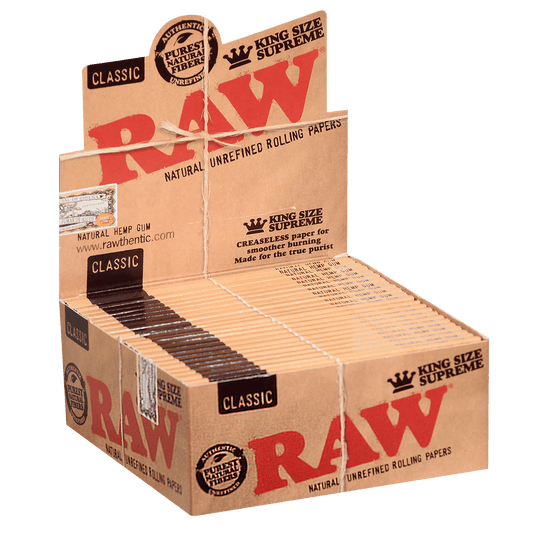 Papers Raw Classic King Supreme 110Mm 24/40 Ct. Box