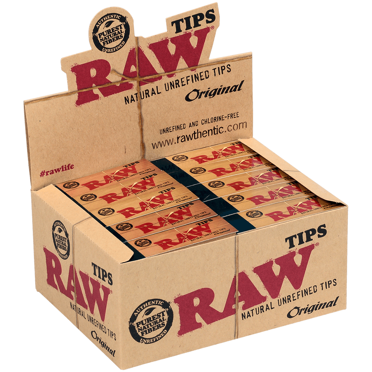 Filter Tips Raw Regular Paper 18 Mm 50/50 Ct. Ct. Box