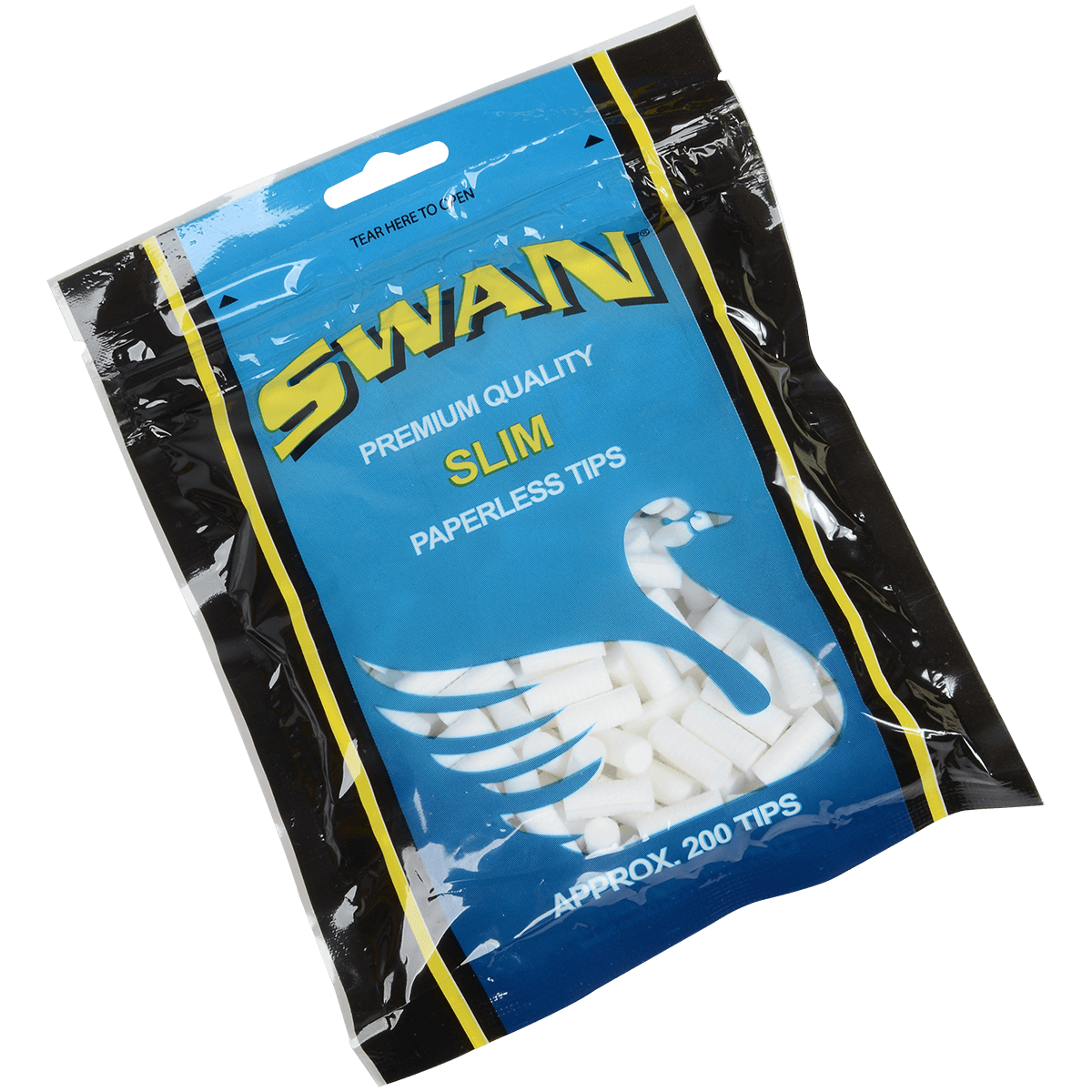 Filter Tips Swan Slim Paperless 17Mm 200 Ct. Bags