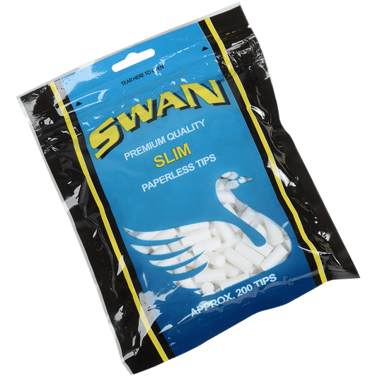Filter Tips Swan Slim Paperless 17Mm 200 Ct. Bags