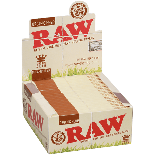 Papers Raw Organic Hemp King Size Slim 110Mm 50/32 Ct Box