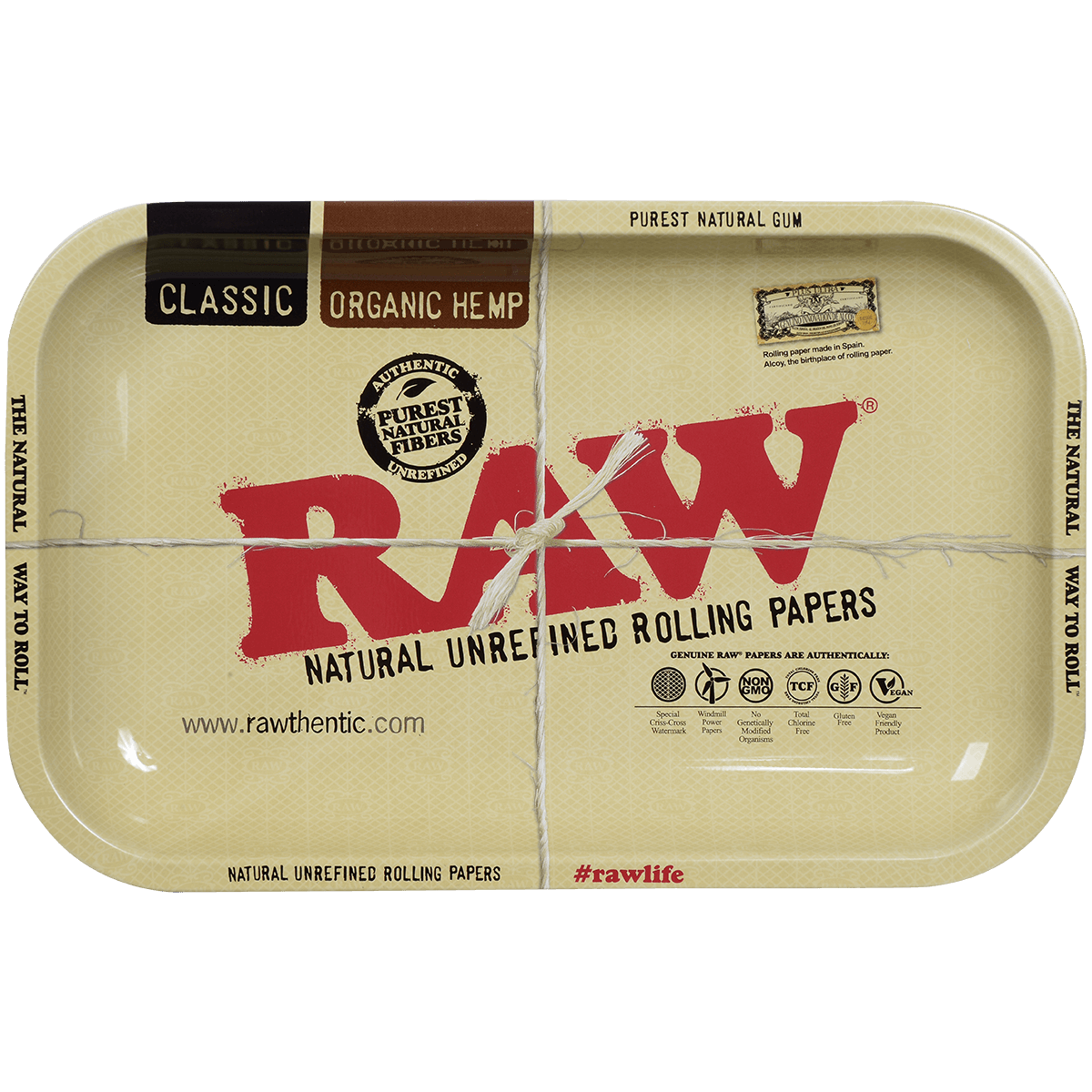 Rolling Metal Tray Raw Small