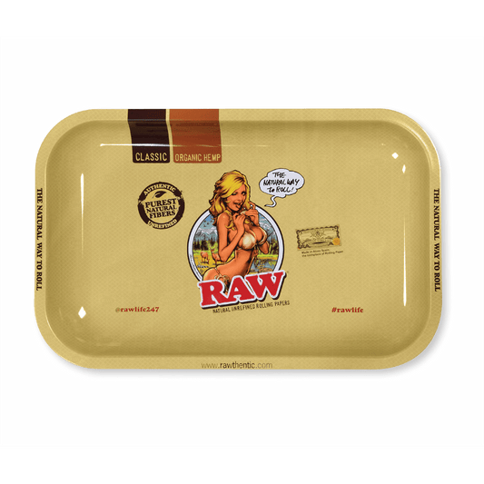 Rolling Metal Tray Raw Girl Small