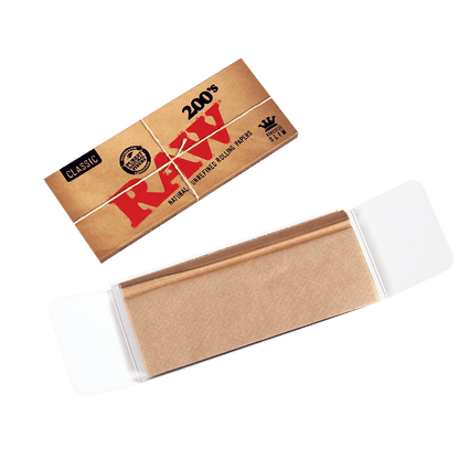 Papers Raw Classic King Size Slim 200 40 Ct.Box