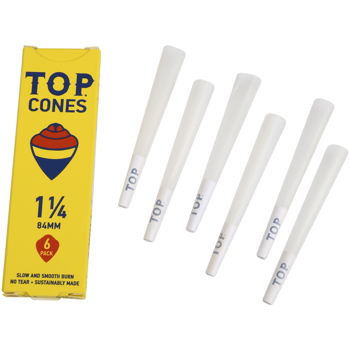 **CONES TOP 1 1/4 SIZE 6/24 PACK DISPLAY