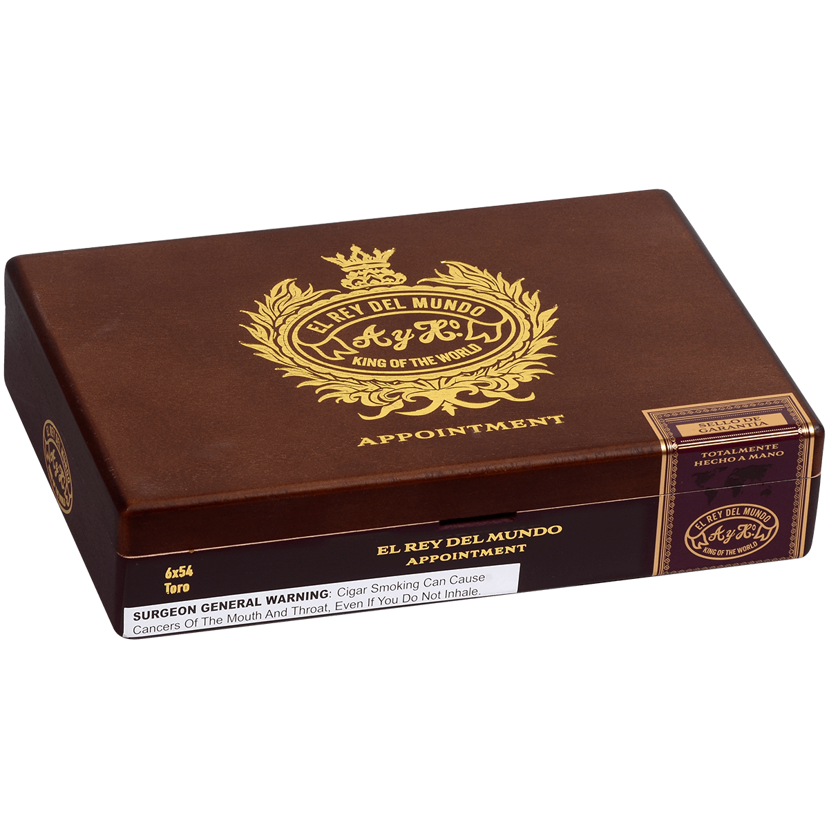 El Rey Del Mundo Appointment Toro 20 Ct. Box 6.00X54