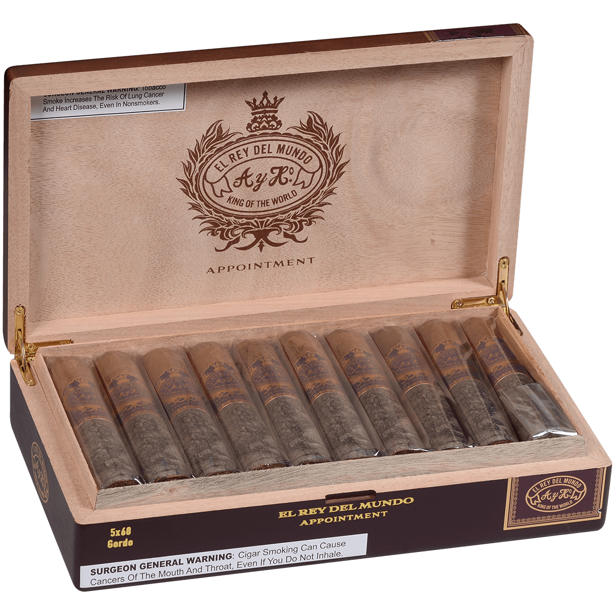 El Rey Del Mundo Appointment Gordo 20 Ct. Box 5.00X60