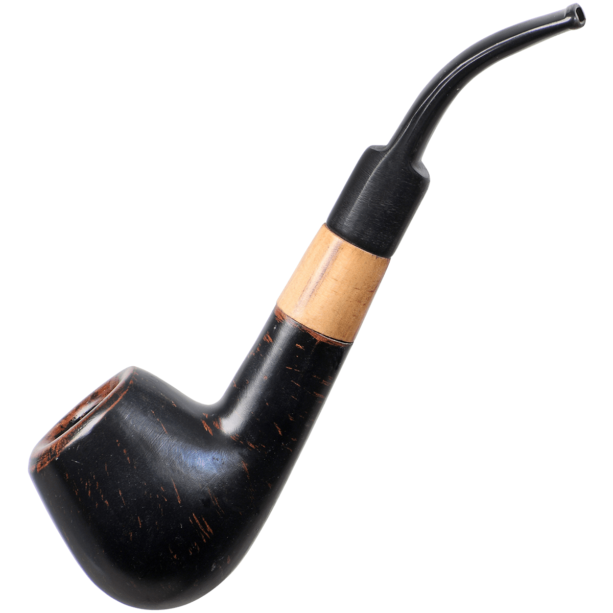 Pipes Wood Green Planet Black Grain Curved