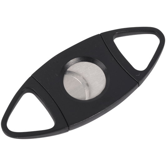 Guardsman Cigar Cutter 54 Gauge Black Football Double Blade