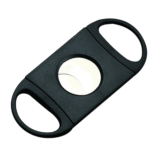 Guardsman Cigar Cutter 54 Gauge Black Oval Double Blade