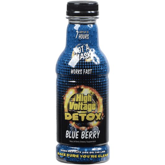 High Voltage 16 Oz. Detox Drink Blue  Berry Flavor