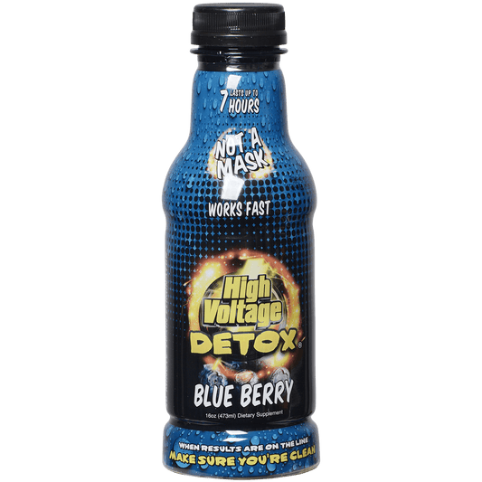 High Voltage 16 Oz. Dbl Flush Detox Liquid & Capsules Blue Berry Flavor