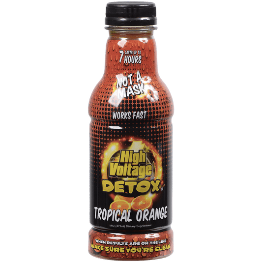 High Voltage 16 Oz. Dbl Flush Detox Liquid & Capsules Tropical Orange Flavor
