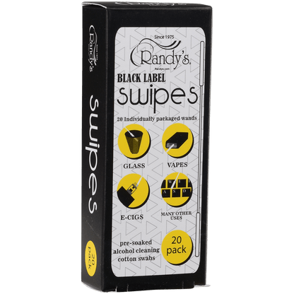 Cleaner Randys Swipes Alcohol Cotton Swabs 10 Ct. Display