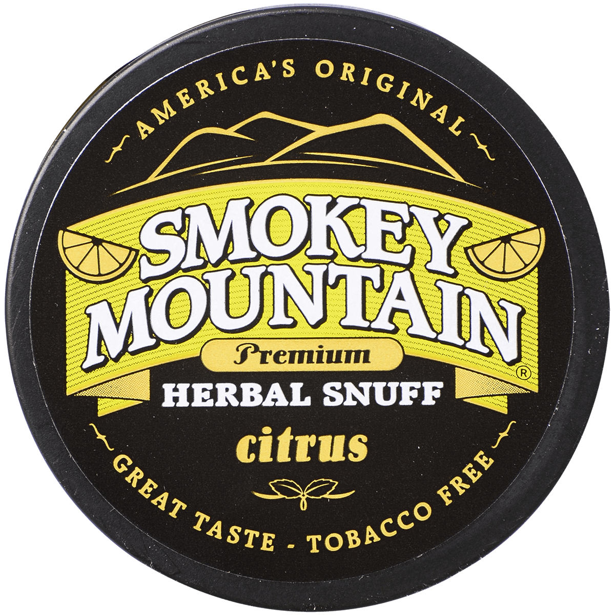 Moist Snuff Non Tobacco Smokey Mountain Citrus 10'S 1.20 Oz