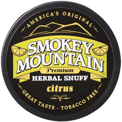 Moist Snuff Non Tobacco Smokey Mountain Citrus 10'S 1.20 Oz